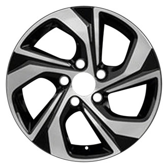 CCI® - 5 Double Spiral-Spoke Machined and Black 16x7 Alloy Factory Wheel - Remanufactured