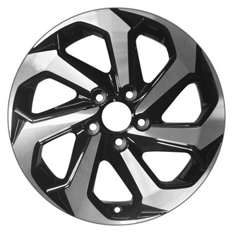 CCI® - 7-Spoke Machined and Black 17x7.5 Alloy Factory Wheel - Remanufactured