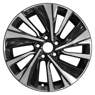CCI® - 10 Spiral-Spoke Machined and Black 18x8 Alloy Factory Wheel - Remanufactured