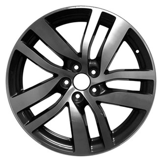 CCI® - 5 Double Spiral-Spoke Machined and Dark Charcoal Metallic 20x8 Alloy Factory Wheel - Remanufactured
