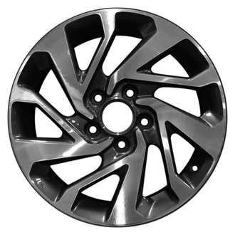 CCI® - 10 Spiral-Spoke Machined and Black 16x7 Alloy Factory Wheel - Remanufactured