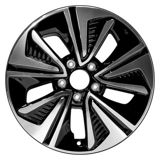 CCI® - 5 Turbine-Spoke Slow Machined and Black 17x7 Alloy Factory Wheel - Remanufactured