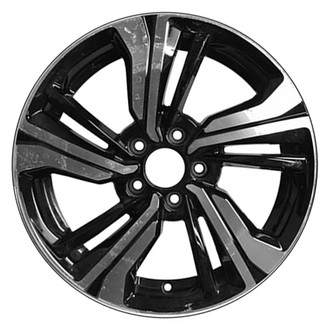CCI® - 5 Double Spiral-Spoke Machined and Black 17x7 Alloy Factory Wheel - Remanufactured