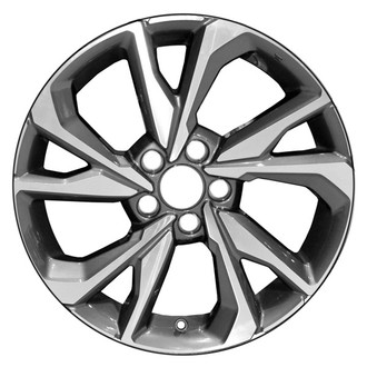 CCI® - 10 Spiral-Spoke Machined and Dark Charcoal 18x8 Alloy Factory Wheel - Remanufactured