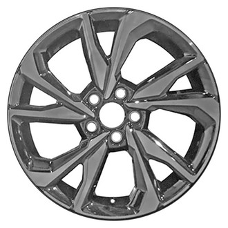 CCI® - 10 Spiral-Spoke Machined and Black 18x8 Alloy Factory Wheel - Remanufactured