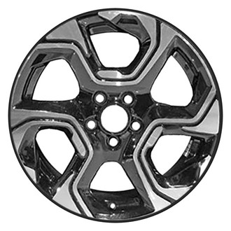 CCI® - 6 Spiral-Spoke Machined and Black 18x7.5 Alloy Factory Wheel - Remanufactured