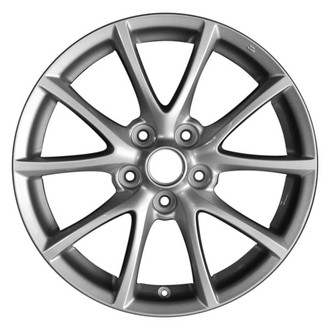 CCI® - 5 V-Spoke Light Smoked Hyper Silver Full Face 17x7 Alloy Factory Wheel - Remanufactured