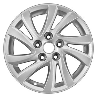 CCI® - 10 Spiral-Spoke Sparkle Silver Full Face 16x6.5 Alloy Factory Wheel - Remanufactured