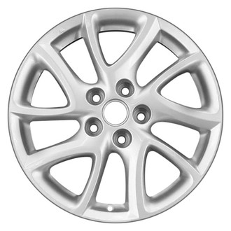 CCI® - 10 Spiral-Spoke Silver Metallic Full Face 17x6.5 Alloy Factory Wheel - Remanufactured