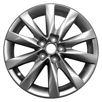 CCI® - 10-Spoke Machined and Medium Charcoal Metallic 17x7.5 Alloy Factory Wheel - Remanufactured