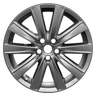 CCI® - 10-Spoke Machined and Medium Charcoal Metallic 19x7.5 Alloy Factory Wheel - Remanufactured