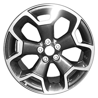 CCI® - 5 Y-Spoke Machined and Dark Charcoal Metallic 17x7 Alloy Factory Wheel - Remanufactured