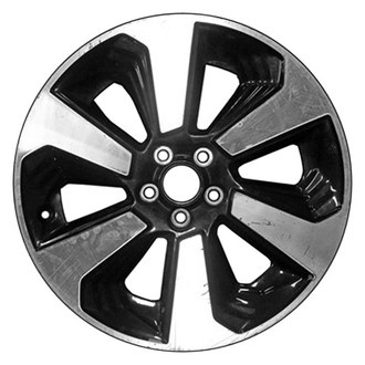 CCI® - 6 Spiral-Spoke Machined and Black Metallic 17x7 Alloy Factory Wheel - Remanufactured