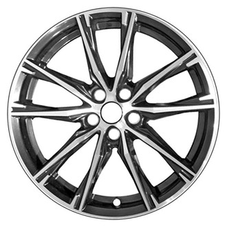 CCI® - 5 V-Spoke Machined and Dark Metallic Charcoal 17x7 Alloy Factory Wheel - Remanufactured