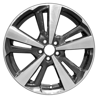 CCI® - Double 5-Spoke Machined and Black Metallic 18x7.5 Alloy Factory Wheel - Remanufactured