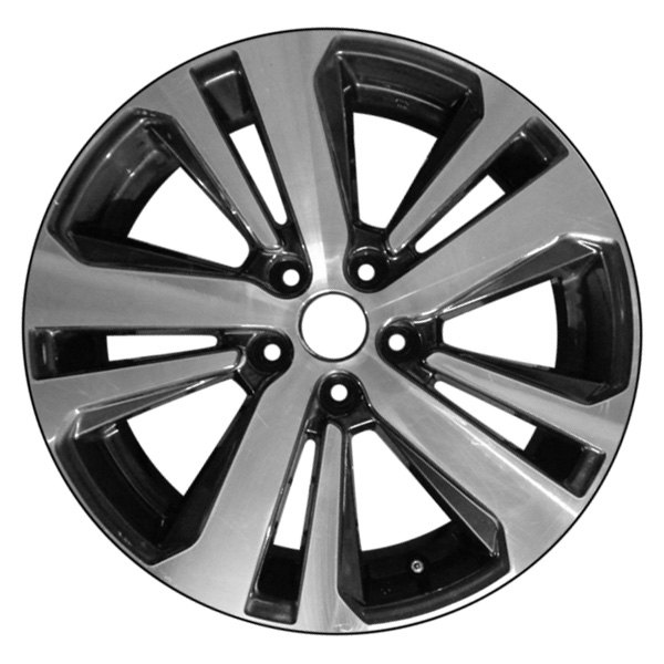 CCI® - 18 x 7 Double 5-Spoke Machined and Dark Charcoal Metallic Alloy Factory Wheel (Factory Take Off)