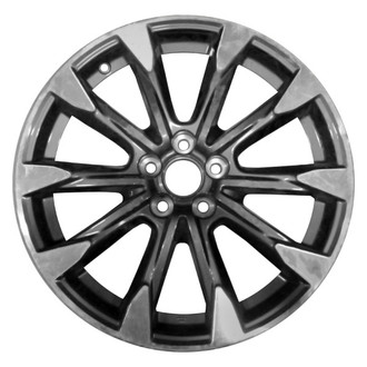 CCI® - 10 I-Spoke Dark Charcoal Metallic with Machined Face 17x7 Alloy Factory Wheel - Remanufactured