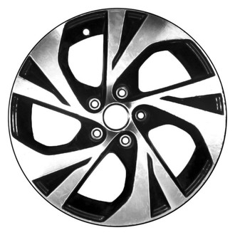 CCI® - 5 Double Spiral-Spoke Machined and Dark Charcoal 17x7.5 Alloy Factory Wheel - Remanufactured