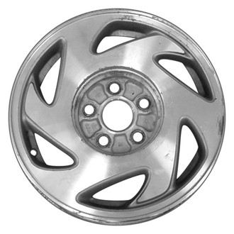CCI® - 6-Slot Machined with Silver Vents 15x6.5 Alloy Factory Wheel - Remanufactured