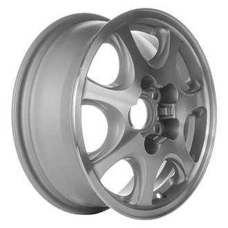 CCI® - 7 I-Spoke Machined with Light Silver Vents 15x6 Alloy Factory Wheel - Remanufactured