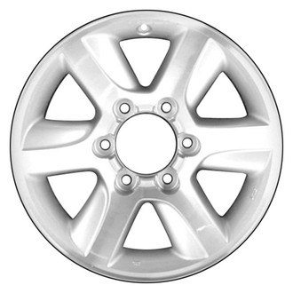 CCI® - 6 Turbine-Spoke Machined with Silver Vents 16x7 Alloy Factory Wheel - Remanufactured