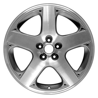 CCI® - 5-Spoke Machined and Dark Charcoal 17x7 Alloy Factory Wheel - Remanufactured