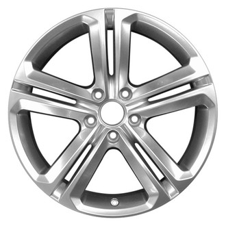 CCI® - Double 5-Spoke Bright Hyper Silver Full Face 18x8 Alloy Factory Wheel - Remanufactured