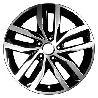 CCI® - Double 5-Spoke Machined and Gloss Black 17x7 Alloy Factory Wheel - Remanufactured