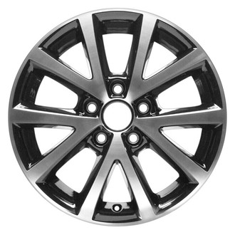 CCI® - 5 V-Spoke Machined and Gloss Black 16x6.5 Alloy Factory Wheel - Remanufactured