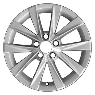 CCI® - 5 V-Spoke Bright Sparkle Silver 17x7 Alloy Factory Wheel - Remanufactured