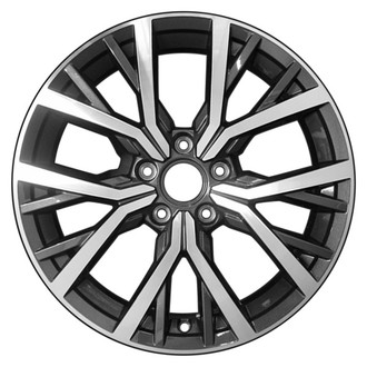 CCI® - Multi 5-Spoke Machined and Dark Bluish Charcoal 17x7 Alloy Factory Wheel - Remanufactured