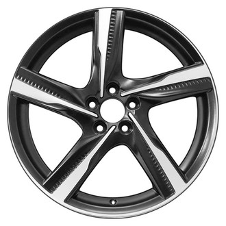 CCI® - 5 Turbine-Spoke Machined and Black 19x8 Alloy Factory Wheel - Remanufactured