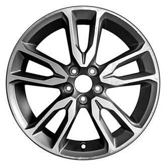 CCI® - 5 V-Spoke Machined and Medium Charcoal Egg Clear 18x7.5 Alloy Factory Wheel - Remanufactured
