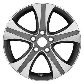 CCI® - 5-Spoke Machined and Dark Charcoal Metallic 17x7 Alloy Factory Wheel - Remanufactured