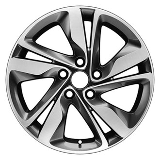 CCI® - Double 5-Spoke Machined and Medium Charcoal 17x7 Alloy Factory Wheel - Remanufactured