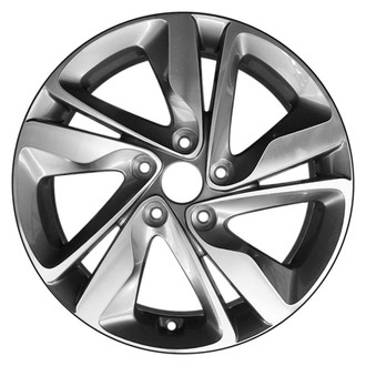 CCI® - Double 5-Spoke Machined and Medium Charcoal 17x7 Alloy Factory Wheel - Remanufactured