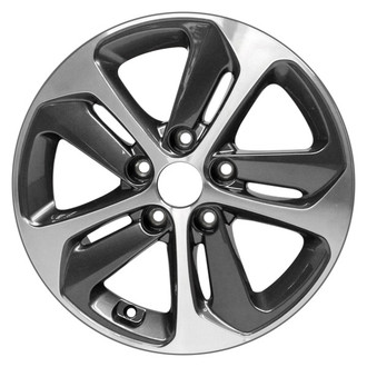 CCI® - Double 5-Spoke Machined and Dark Charcoal 16x6.5 Alloy Factory Wheel - Remanufactured