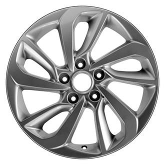 CCI® - 10 Spiral-Spoke Medium Silver Metallic 17x7 Alloy Factory Wheel - Remanufactured