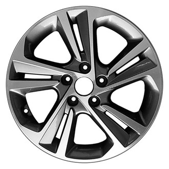 CCI® - 10 Spiral-Spoke Machined and Charcoal 17x7 Alloy Factory Wheel - Remanufactured