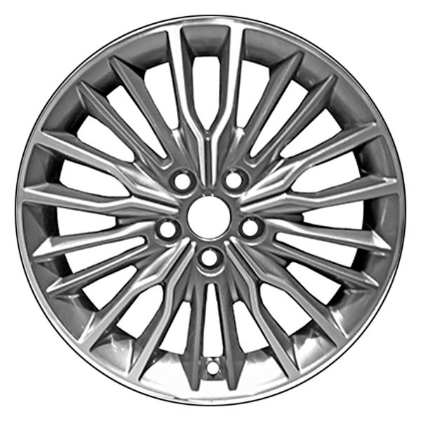 CCI® - 18 x 7.5 10 Alternating-Spoke Machined and Medium Silver Alloy Factory Wheel (Remanufactured)
