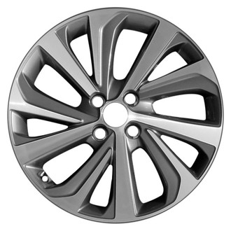 CCI® - 10 Turbine-Spoke Machined and Light Charcoal 17x6.5 Alloy Factory Wheel - Remanufactured