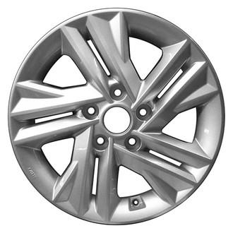 CCI® - 5 Double Spiral-Spoke Silver 16x6.5 Alloy Factory Wheel - Replica