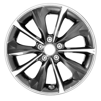 CCI® - 10 Turbine-Spoke Machined Medium Sparkle Charcoal 18x7.5 Alloy Factory Wheel - Remanufactured