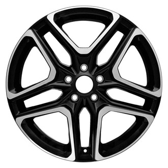 CCI® - Double 5-Spoke Machined With Dark Bluish Charcoal Metallic Accents 19x8 Alloy Factory Wheel - Remanufactured