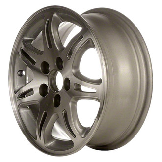 CCI® - 7 V-Spoke Machined with Silver Textured Pockets 16x6.5 Alloy Factory Wheel - Remanufactured
