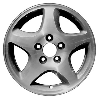 CCI® - 5-Spoke Machined with Medium Metallic Gray Text 16x6.5 Alloy Factory Wheel - Remanufactured