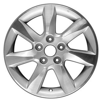 CCI® - 7 Turbine-Spoke Sparkle Silver Textured Machined 17x8 Alloy Factory Wheel - Remanufactured
