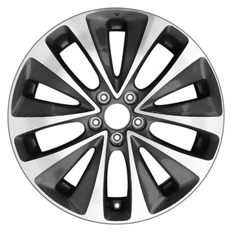 CCI® - 5 V-Spoke Medium Charcoal Metallic Textured Machined 19x8 Alloy Factory Wheel - Remanufactured
