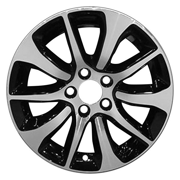 CCI® - 17 x 7.5 10 Alternating-Spoke Machined and Black Alloy Factory Wheel (Remanufactured)