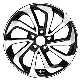 CCI® - 10 Spiral-Spoke Machined and Black 18x7.5 Alloy Factory Wheel - Remanufactured